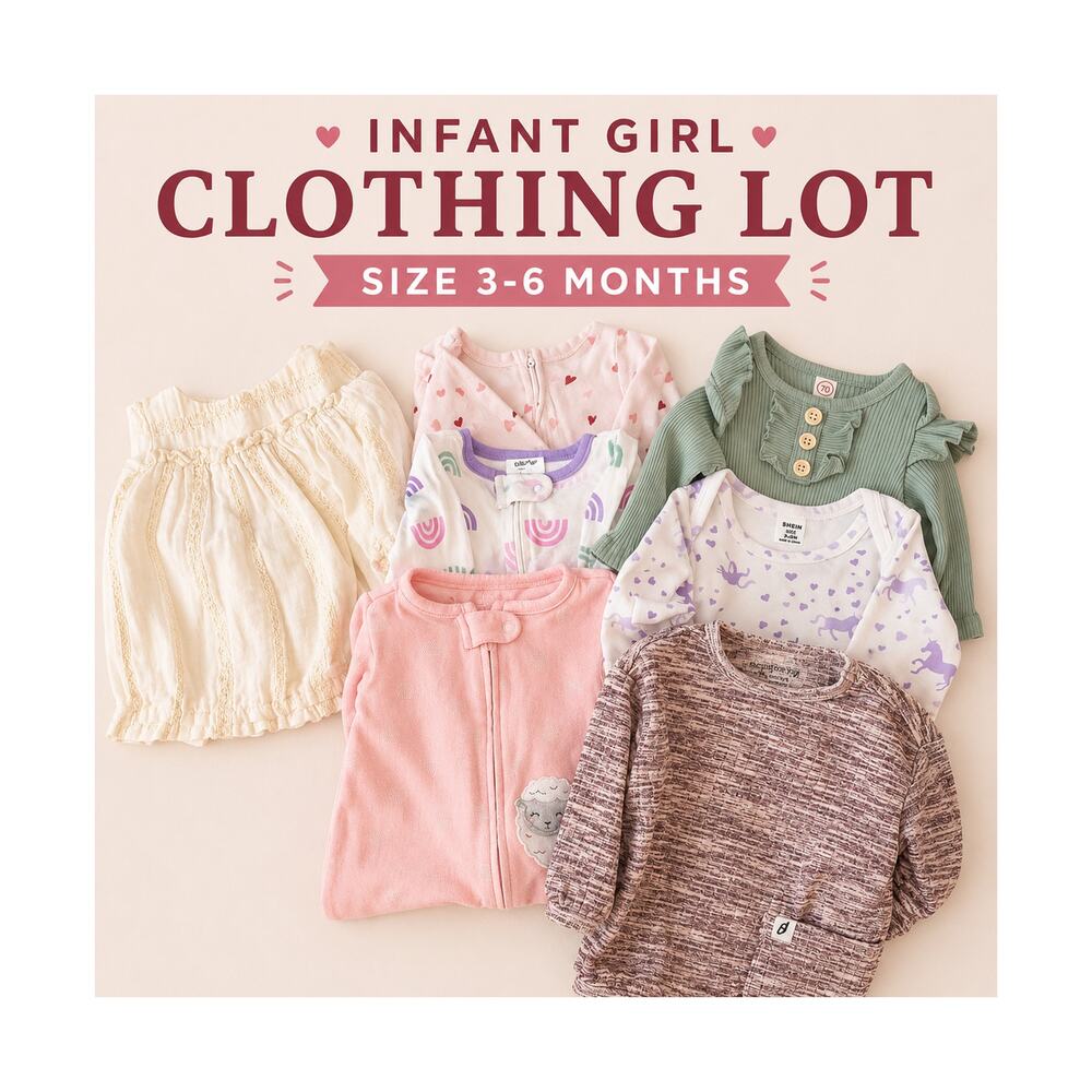 Infant Girl Clothing Lot 3-6 Months Baby Girl Clothes Outfit Bundle EUC Autumn